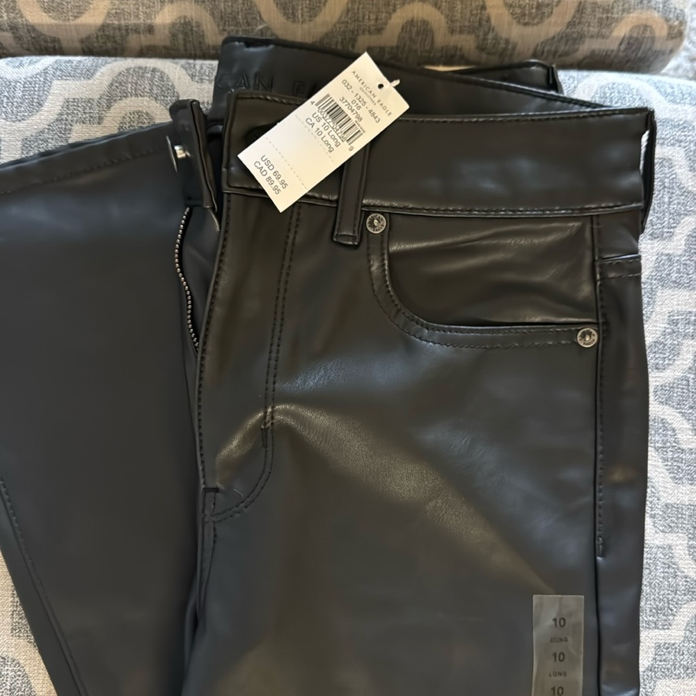 American Eagle faux leather pants